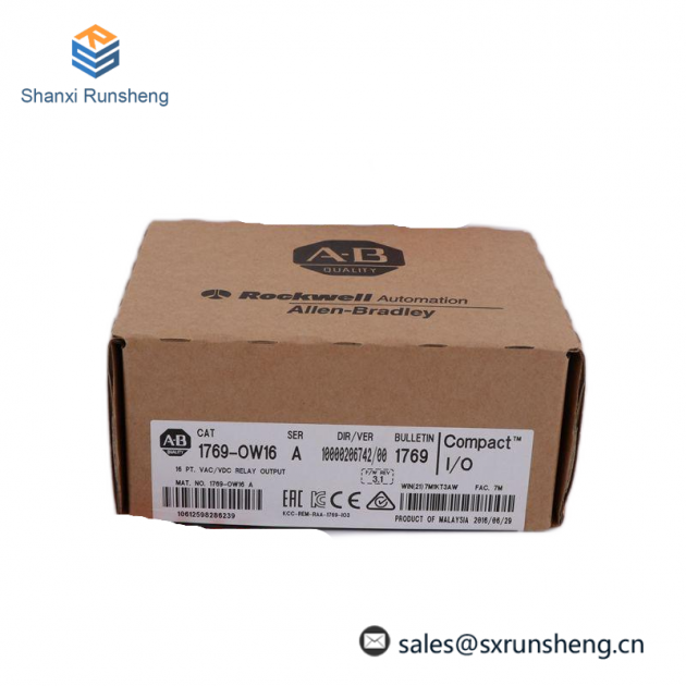 Allen Bradley 1769-OW16 CompactLogix Relay Module, Industrial Control Solutions