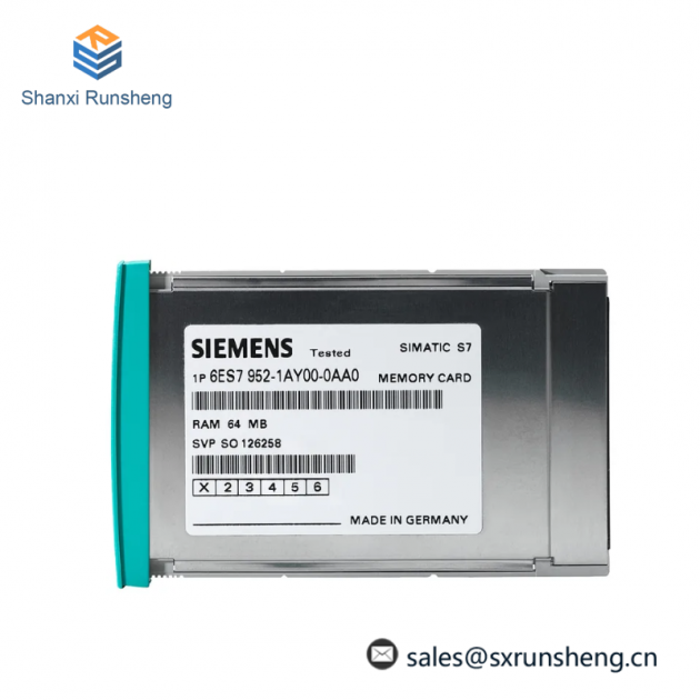 SIMENS S7, 6ES7952-0KF00-0AA0 Memory Card - Industrial Control Module