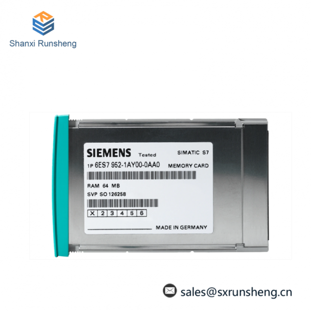 SIEMENS 6ES7952-1AL00-0AA0: High-Performance RAM Memory Card for Industrial Automation