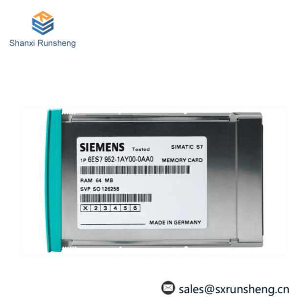 SIEMENS 6ES7952-1KK00-0AA0: Industrial Control Memory Card for S7-400 Automation