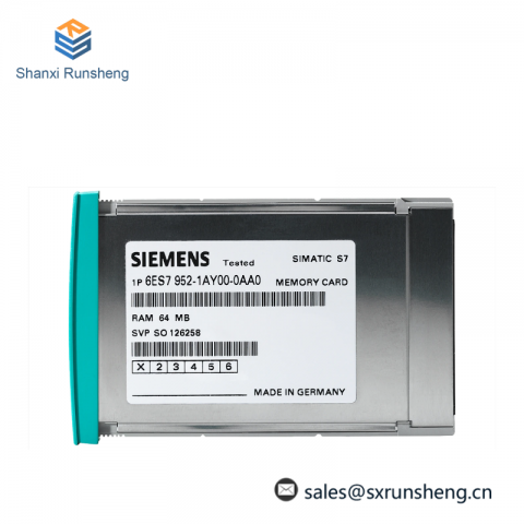 SIEMENS 6ES7 952-1AL00-0AA0 - SIMATIC S7 RAM MEMORY CARD, Industrial Control Solutions
