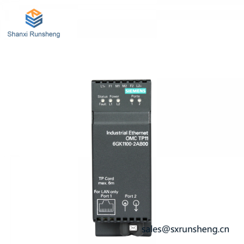 SIEMENS 6GK1 100-2AB00 Optical Media Converter, TP11 Control Module