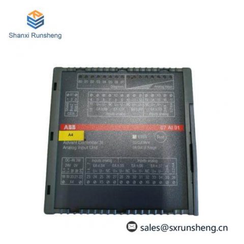 ABB PLC 07AI91 - Analog I/O Module, Designed for Industrial Automation