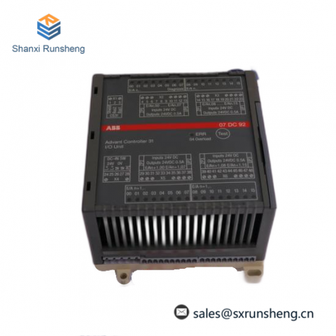 ABB PLC's 07DC92 Digital I/O Module, Designed for Industrial Automation