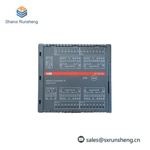 ABB 07DI92 WT92 GJR5252400R4101 Digital I/O Module: Precision Control for Industrial Automation