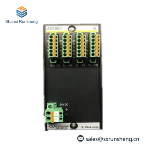 Bachmann AO208/I: Precision Analog Output Module for Industrial Control Applications