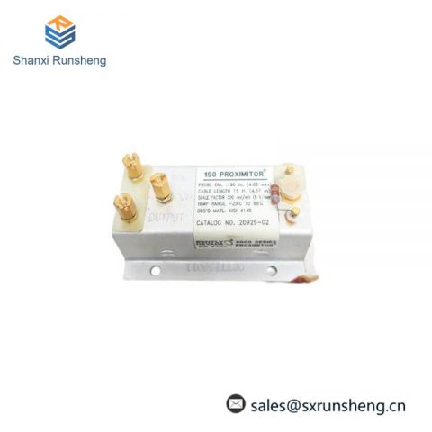 BENTLY NEVADA 20929-02: Proximity Transducer, Precise Motion Sensing for Industrial Control Systems