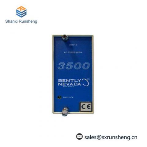 Bently Nevada 3500/15E - AC Power Supply Module for Industrial Control Solutions