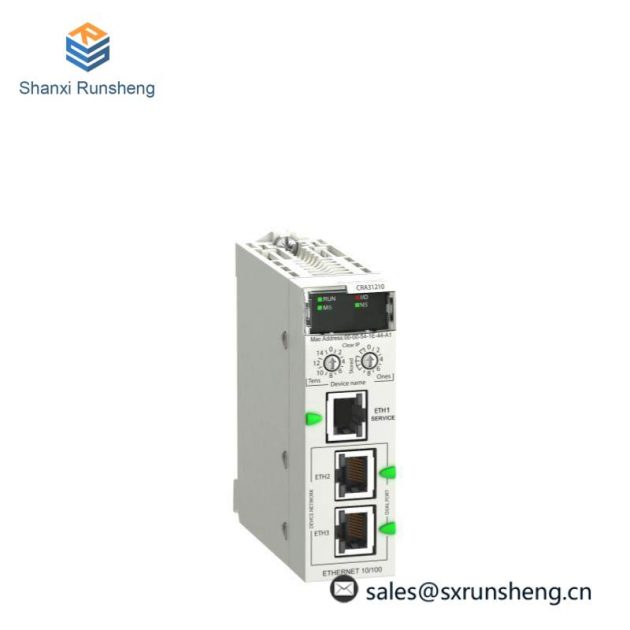 Schneider Electric BMXCRA31210 Ethernet RIO Drop Adaptor, Designed for Industrial Automation