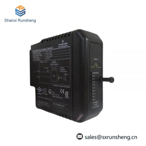 Emerson KJ3201X1-BA1 12P2535X042 - 8-Channel 24 VDC Dry Contact Discrete Input Module