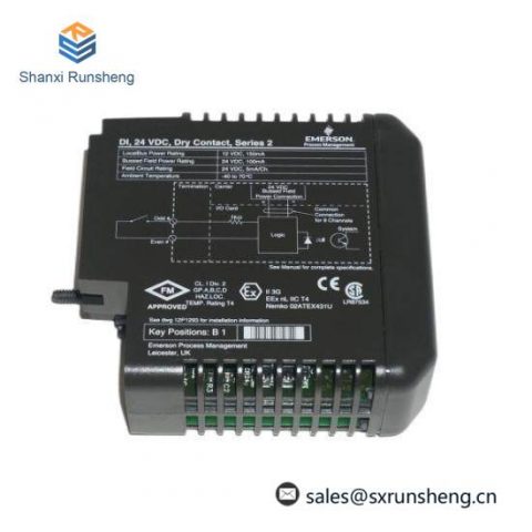 EMERSON KJ3201X1-BA1 | 12P253X52 Discrete Input Card