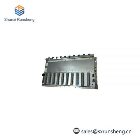 ABB RF615 3BHT100010R1: Base Backplane with 10 Slots for Modular Control Systems