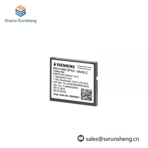 SIEMENS 6AU1400-2PA02-0AA0 1 GB Compact Flash Card for Industrial Control Systems