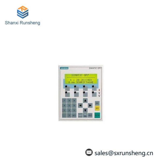 SIEMENS 6AV3607-1JC00-0AX1: High-Performance Operator Panel OP7/PP LC Display