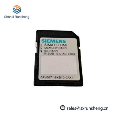 Siemens 6AV6 671-8XB10-0AX1 SIMATIC SD Memory Card: Industrial Automation Innovation