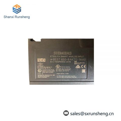 SIEMENS 6ES7650-8AK70-1AA0 Analog Input Module: Precision Control for Industrial Automation