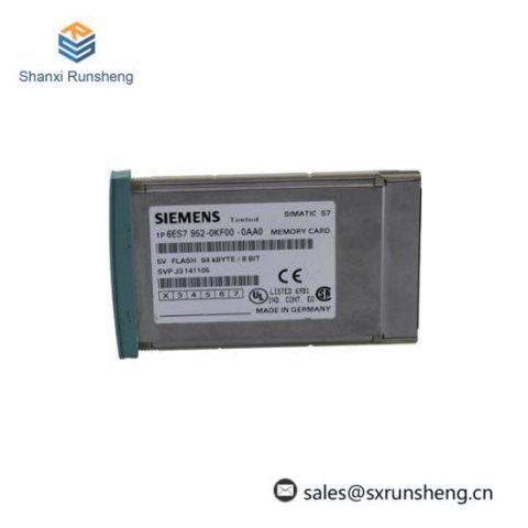SIEMENS 6ES7952-0KF00-0AA0 Memory Card: Advanced Control Solution for Industrial Automation