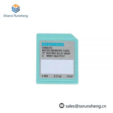SIEMENS 6ES7953-8LL31-0AA0 Micro Memory Card for S7-300/C7/ET 200, Nflash, 64 KB