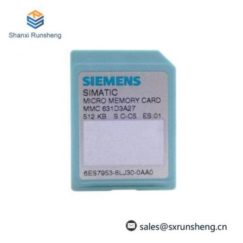 Siemens 6ES7 953-8LJ30-0AA0 Memory Card for Industrial Control Systems
