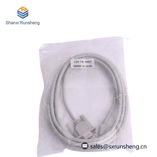 Rockwell Automation 1761-CBL-PM02, 8-pin Mini DIN to 9-pin D Shell RS232 Cable, Communication Module
