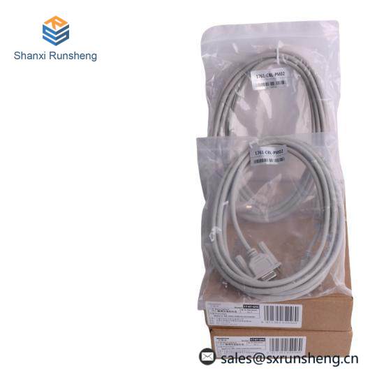 Rockwell Automation 1761-CBL-PM02, 8-pin Mini DIN to 9-pin D Shell RS232 Cable, Communication Module