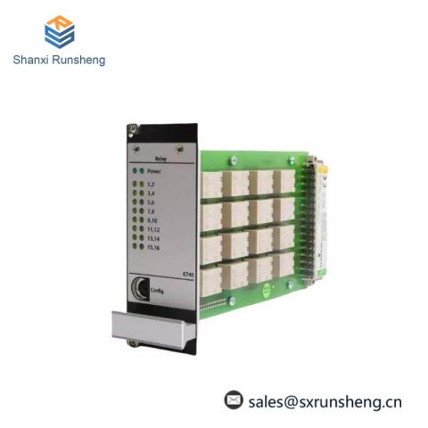 Emerson A6740-10: 16-Channel Output Relay Module for Industrial Control Systems