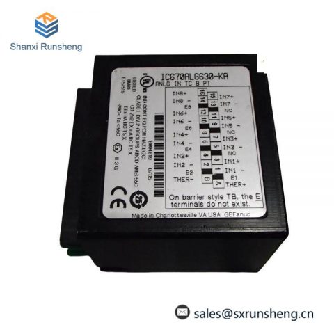 GE Fanuc IC670ALG630 Analog Input PLC Module: Advanced Automation Solution