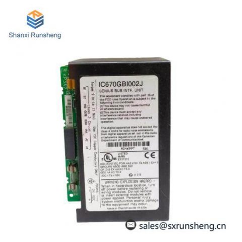 GE IC670GBI002 Field I/O Control Bus Interface Unit
