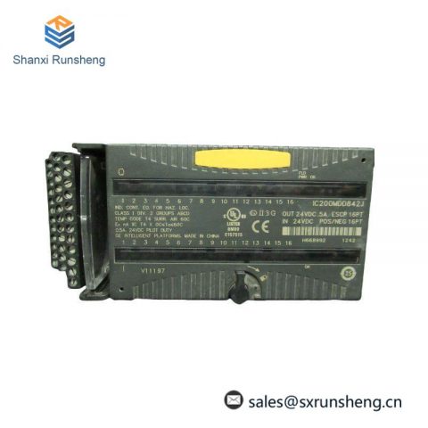 GE IC200MDD842J: High-Performance 24VDC Output ESCP 16-Point Input Module