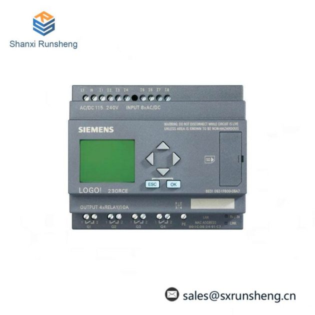 SIEMENS 6ED1052-1MD00-0BA7: 12/24VDC Logic Module Display, Compact Automation Solution