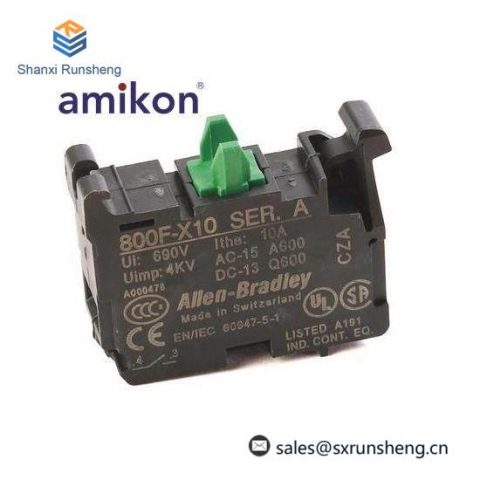 AB 800F-X10 Contact Block, Advanced Control Module