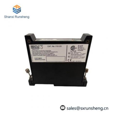 Bently Nevada 1701/25 FieldMonitor Seismic Input Monitor, Precision Monitoring for Industrial Control Systems