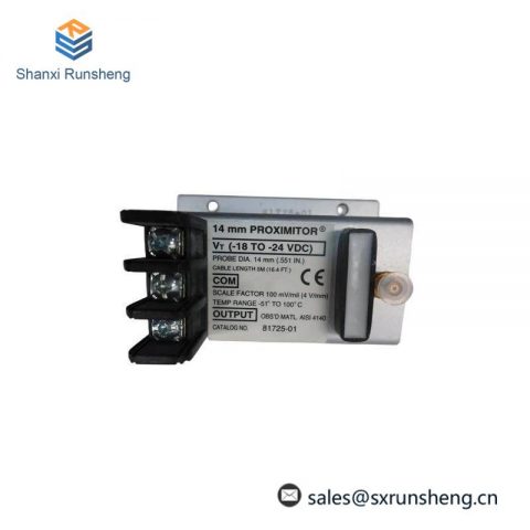 Bently Nevada 81725-02 PROXIMITOR SENSOR: Industrial Control Module for Enhanced Machine Monitoring