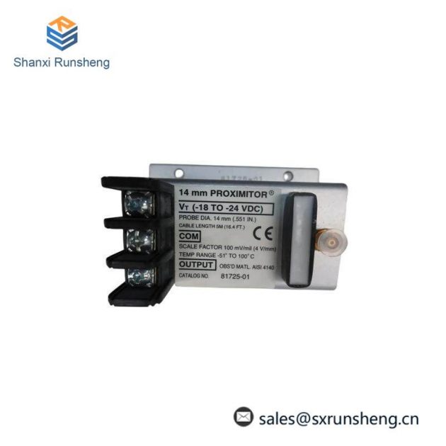 Bently Nevada 81725-02 PROXIMITOR SENSOR: Industrial Control Module for Enhanced Machine Monitoring