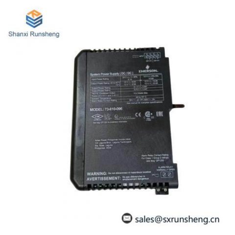 Emerson DeltaV KJ1501X1-BC3 Power Supply - High Efficiency, Reliability in Industrial Control Solutions