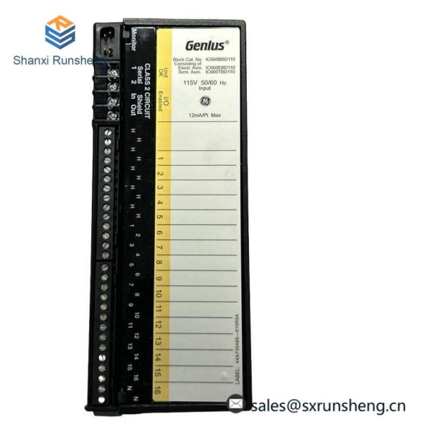 GE IC660BBD110 Digital Input Module, 8 Channels, 24 VDC