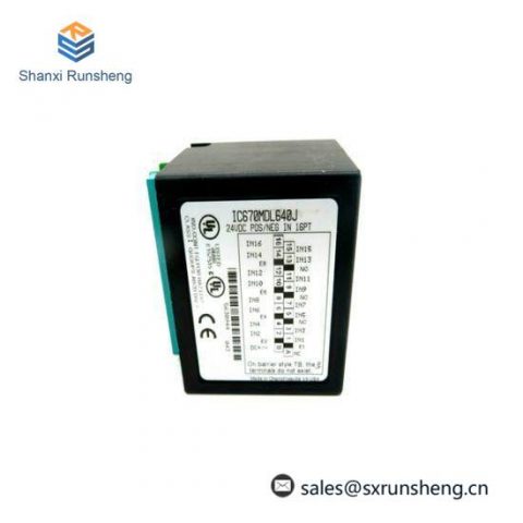 General Electric FANUC IC670MDL640J - Advanced Input Module for Industrial Automation