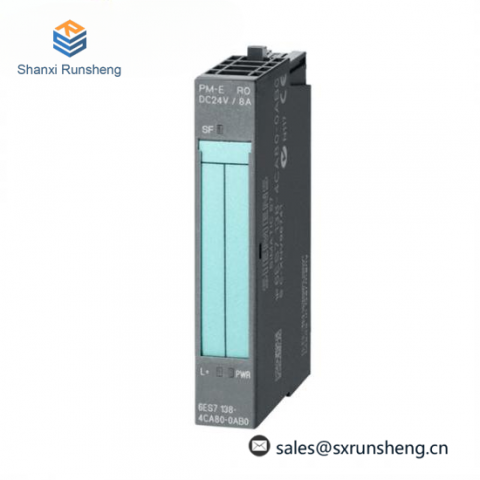 Siemens 6ES7 138-4CA50-0AB0 I/O Power Module: Precision Control in Industrial Automation