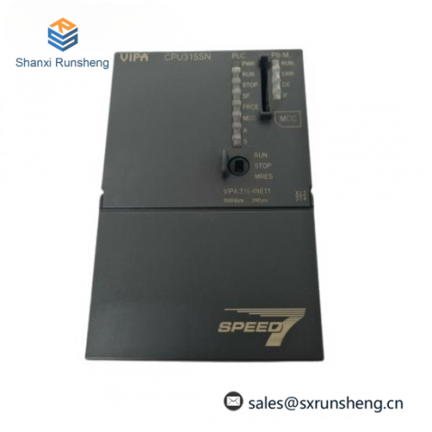 VIPA Modular CPU 315SN/NET - SPEED7 Technology, DC 24V, 1MByte Work Memory, Expandable up to 2MByte