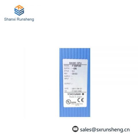 Yokogawa F3BP20-0N Basic CPU Module: Precision & Reliability in Industrial Control Solutions