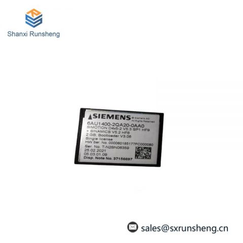 SIEMENS 6AU1400-2QA20-0AA0 Compact Flash Memory Module