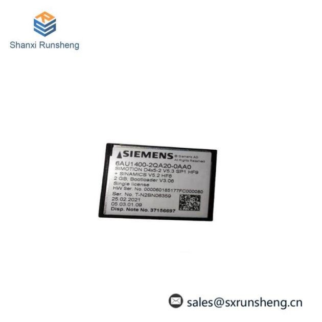 SIEMENS 6AU1400-2QA20-0AA0 Compact Flash Memory Module