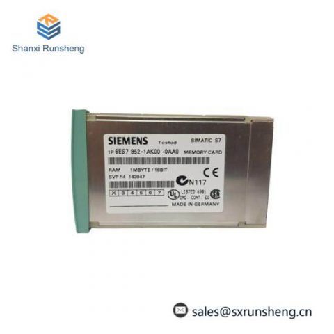 Siemens 6ES7952-1AK00-0AA0 RAM Memory Card for S7-400, Enhanced AI Expert System Module