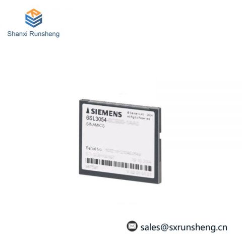 Siemens SINAMICS S120 CompactFlash Card 6SL3054-0AA01-1AA0, High-performance Control Module